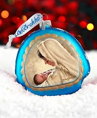 G.Debrekht Mother of God Glass Christmas Ornament