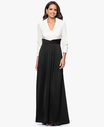 Betsy & Adam Petite 3/4-Sleeves Sheath Dress