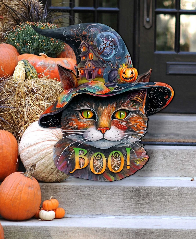 Designocracy Cat in a Hat Holiday Door Decor