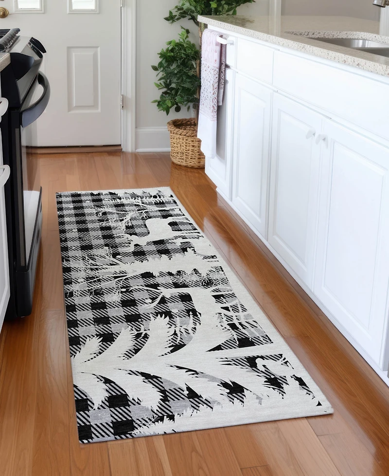 Addison Holiday Washable Indoor/Outdoor ACN1824 2'3"x7'6" Runner Area Rug