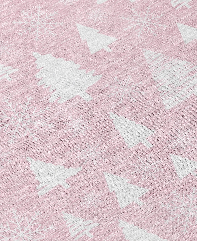 Addison Holiday Washable Indoor/Outdoor ACN1815 8'x8' Round Area Rug