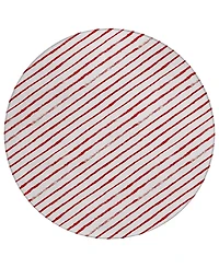 Addison Holiday Washable Indoor/Outdoor ACN1819 8'x8' Round Area Rug