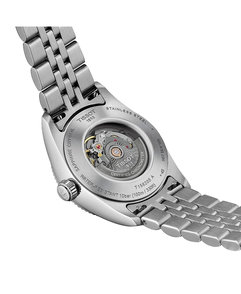 Tissot Men's Ballade Power Gray Stainless Steel Bracelet Watch, 30mm