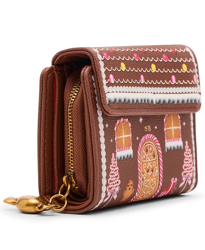 Betsey Johnson Skull Boss Trifold Wallet