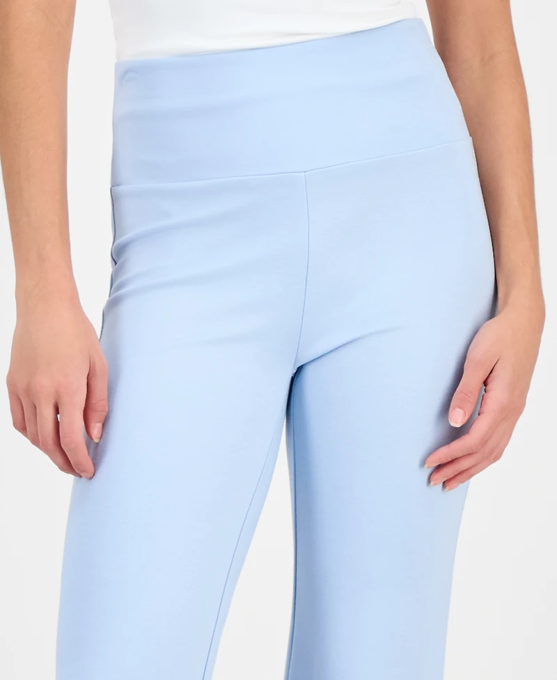 Ak Anne Klein Women's Wide-Waistband High-Rise Pants