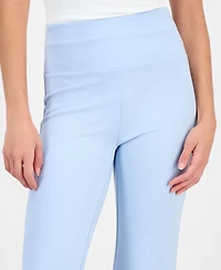 Ak Anne Klein Women's Wide-Waistband High-Rise Pants