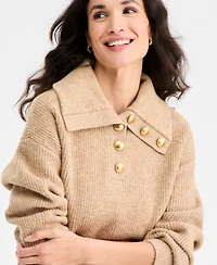 On 34th Women's Collared Button Pullover Sweater, Macy's Exclusive