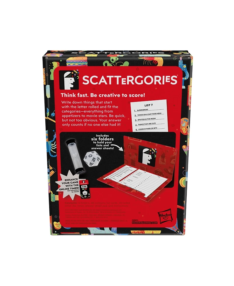 Hasbro Classic Scattergories Board Game