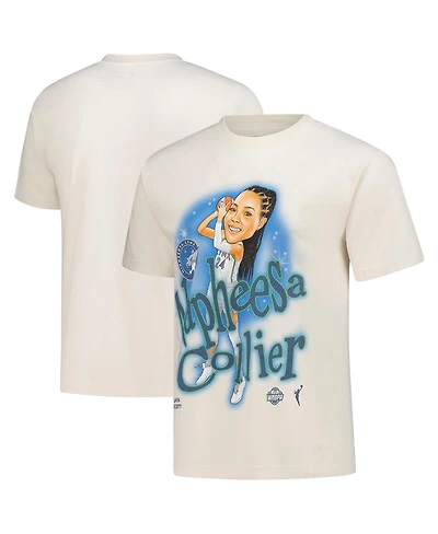 Playa Society Men's and Women's Napheesa Collier Oatmeal Minnesota Lynx Sketch T-Shirt