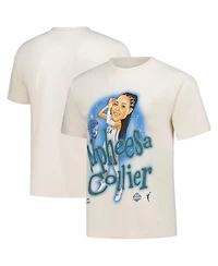 Playa Society Men's and Women's Napheesa Collier Oatmeal Minnesota Lynx Sketch T-Shirt