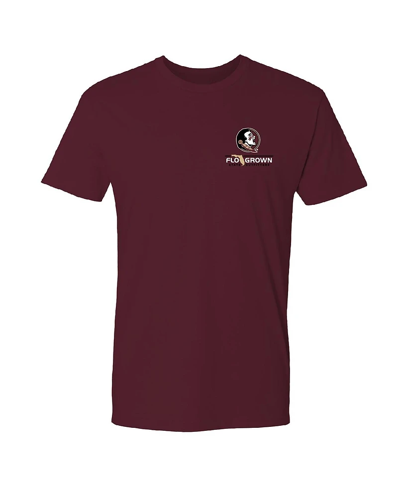 FLoGrown Men's Garnet Florida State Seminoles Repeat Poster T-Shirt