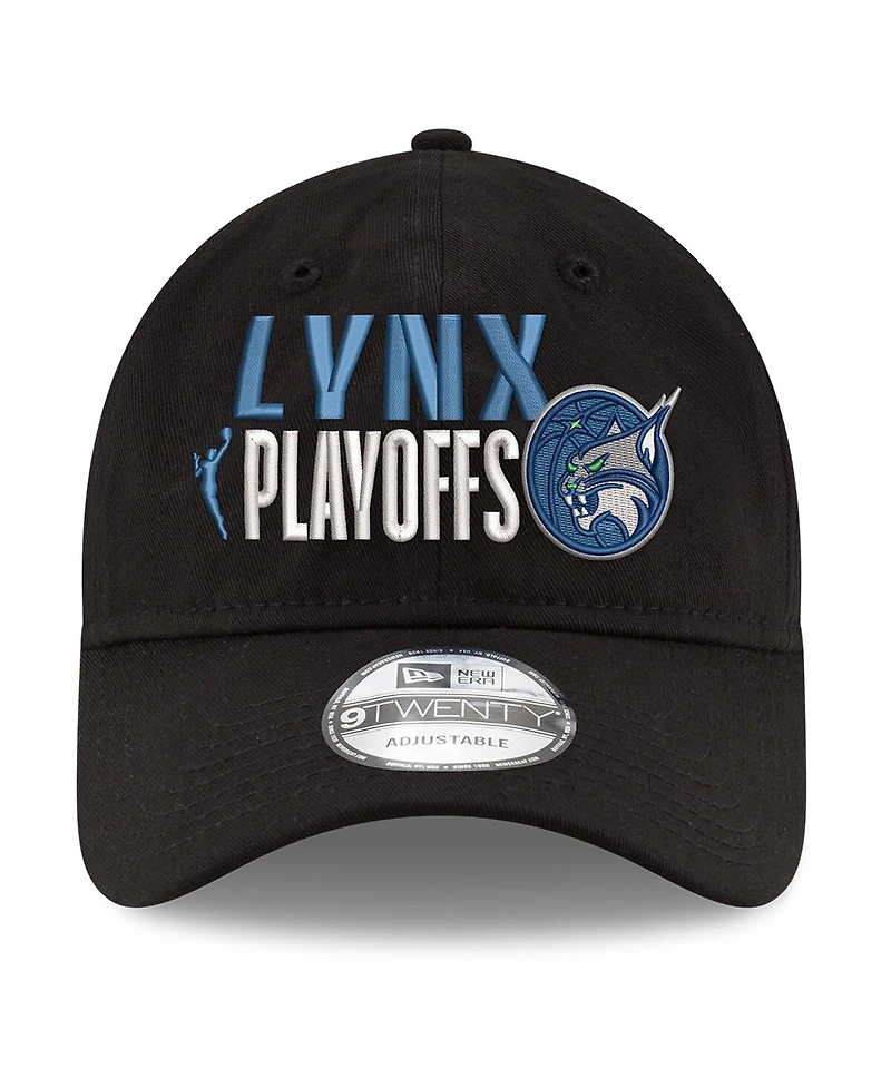 New Era Men's and Women's Black Minnesota Lynx 2025 Wnba Playoffs 9TWENTY Adjustable Hat