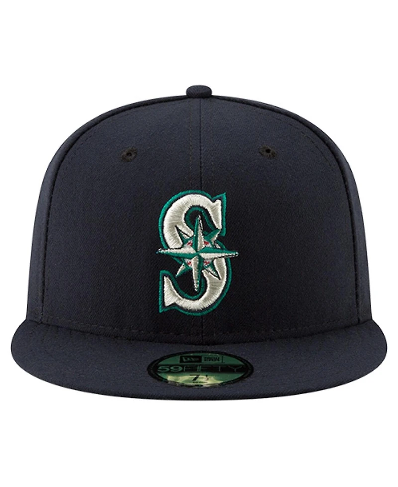 New Era Men's Ichiro Suzuki Navy Seattle Mariners Number Retirement 59FIFTY Fitted Hat
