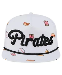 New Era Men's White Pittsburgh Pirates Team Cheer Rope 19TWENTY Adjustable Hat