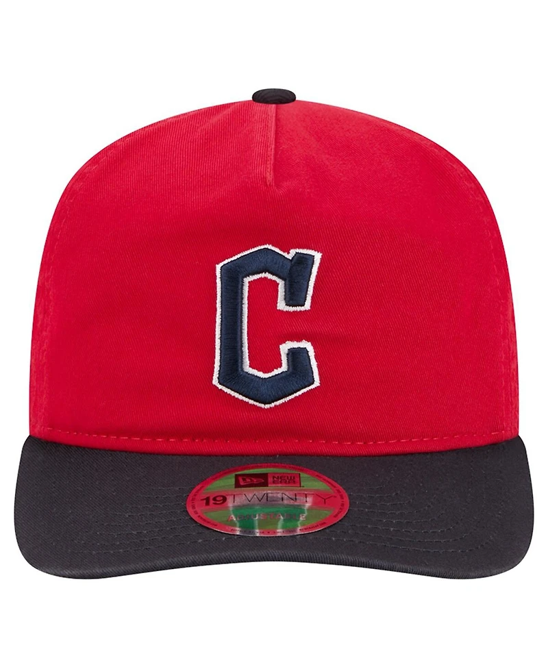 New Era Men's Red Cleveland Guardians Team 19TWENTY Adjustable Hat
