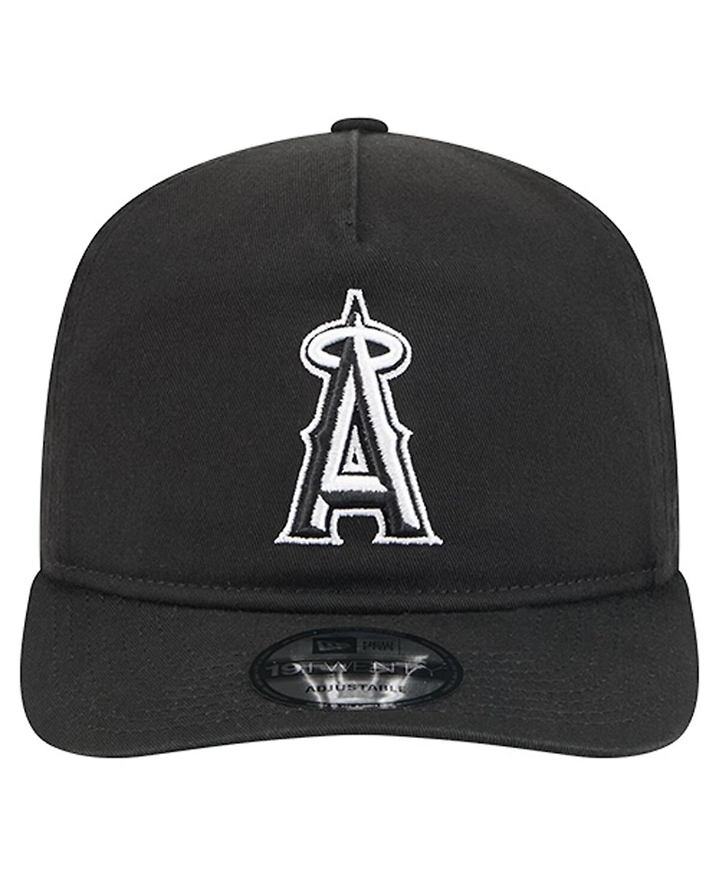New Era Men's Black/White Los Angeles Angels 19TWENTY Adjustable Hat