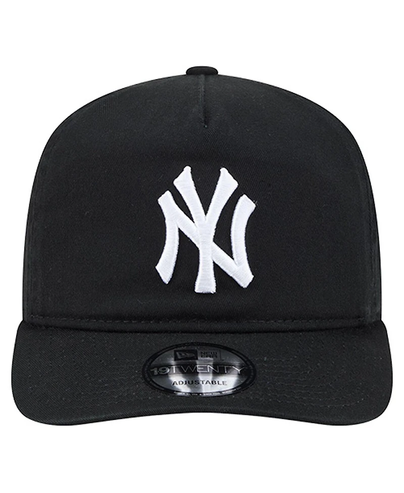 New Era Men's Black/White New York Yankees 19TWENTY Adjustable Hat