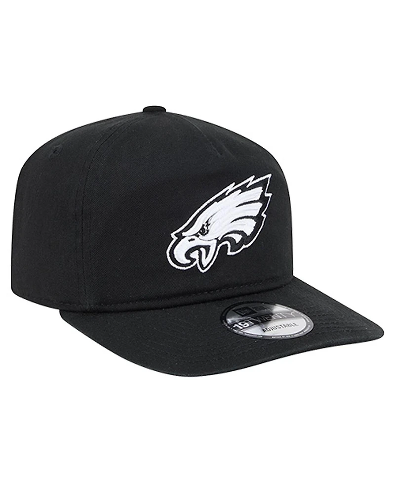 New Era Men's Black/White Philadelphia Eagles 19TWENTY Adjustable Hat