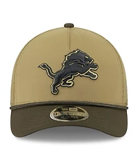 New Era Men's Green Detroit Lions 2025 Salute to Service 9FORTY A-Frame M-Crown Adjustable Hat