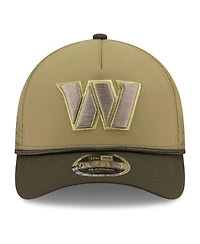 New Era Men's Green Washington Commanders 2025 Salute to Service 9FORTY A-Frame M-Crown Adjustable Hat
