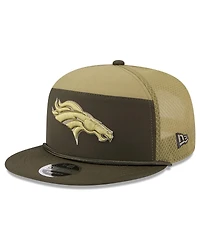 New Era Men's Dark Green Denver Broncos 2025 Salute to Service Split Panel 9FIFTY Snapback Hat