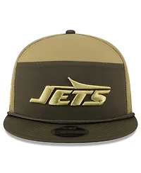 New Era Men's Dark Green New York Jets 2025 Salute to Service Split Panel 9FIFTY Snapback Hat