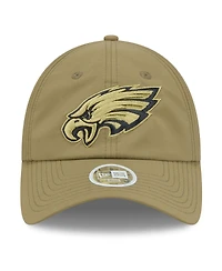 New Era Women's Green Philadelphia Eagles 2025 Salute to Service Pony Tail Adjustable Hat