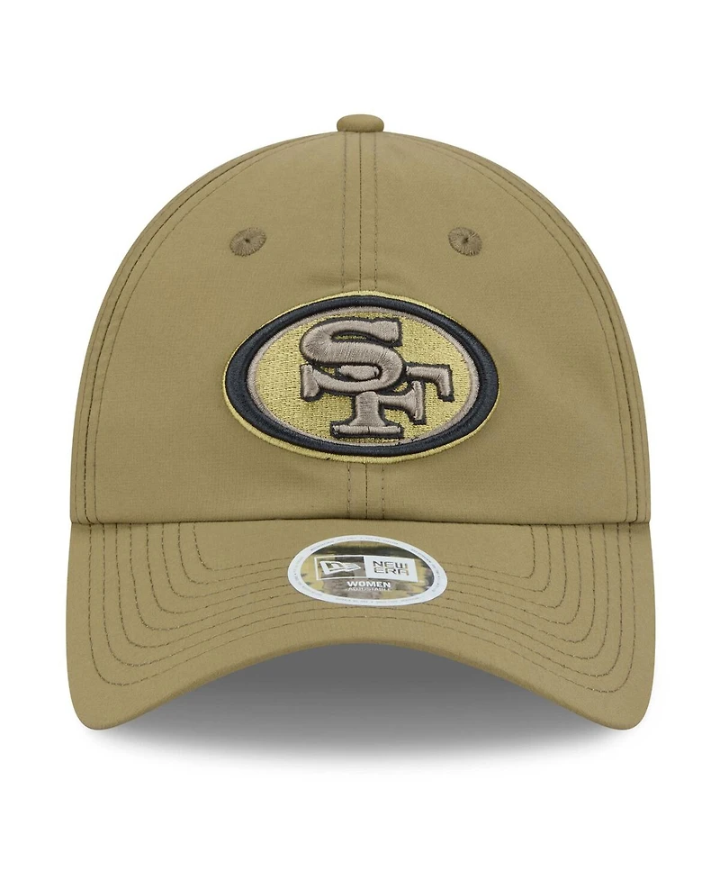 New Era Women's Green San Francisco 49ers 2025 Salute to Service Pony Tail Adjustable Hat