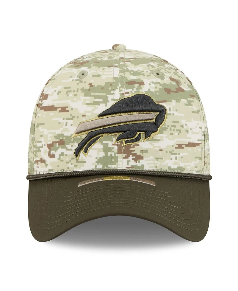 New Era Men's Camo/Dark Green Buffalo Bills 2025 Salute to Service 39THIRTY Flex Hat