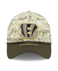 New Era Men's Camo/Dark Green/Dark Green Cincinnati Bengals 2025 Salute to Service 39THIRTY Flex Hat
