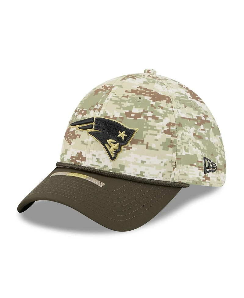 New Era Men's Camo/Dark Green England Patriots 2025 Salute to Service 39THIRTY Flex Hat