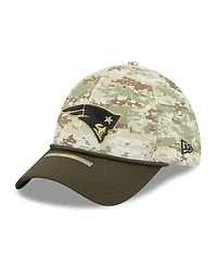 New Era Men's Camo/Dark Green England Patriots 2025 Salute to Service 39THIRTY Flex Hat