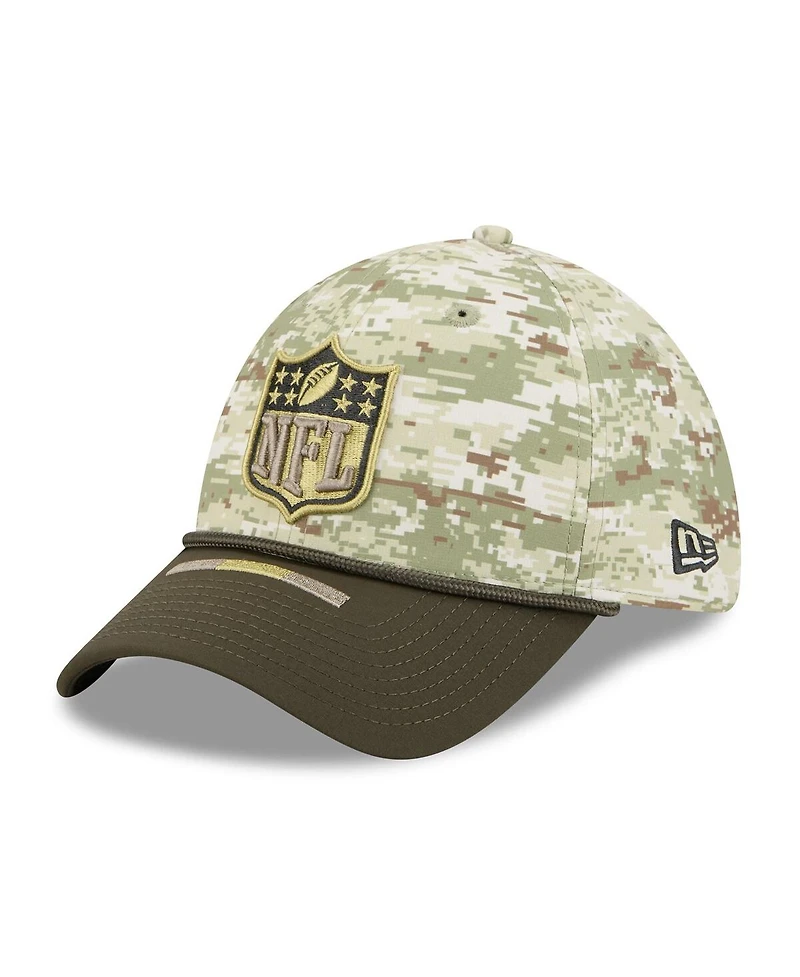 New Era Men's Camo/Dark Green Nfl 2025 Salute to Service 39THIRTY Flex Hat