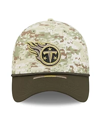 New Era Men's Camo/Dark Green Tennessee Titans 2025 Salute to Service 39THIRTY Flex Hat