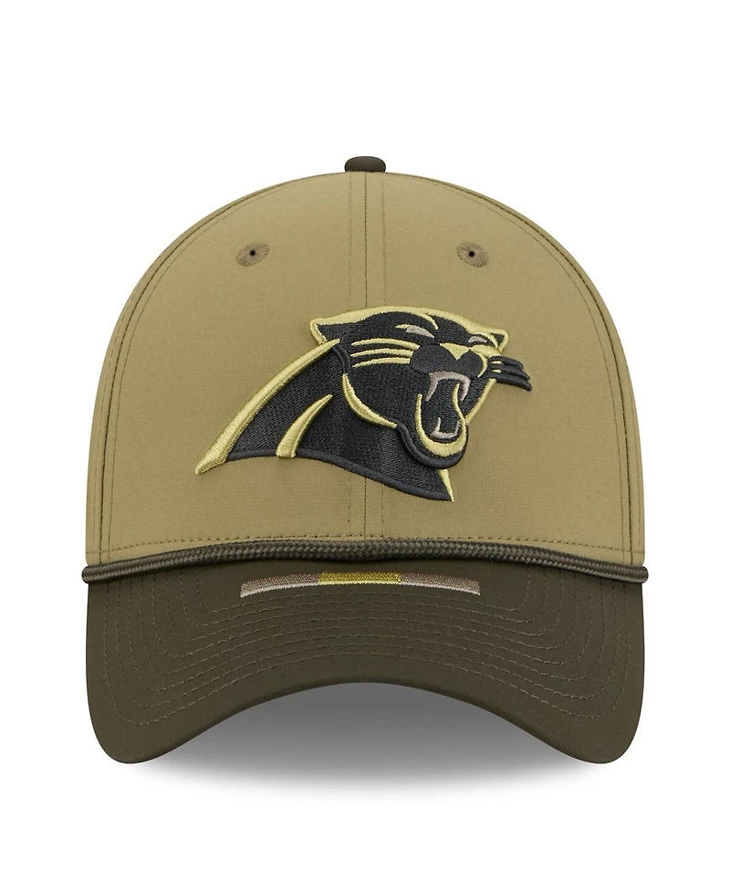 New Era Men's Green/Dark Green Carolina Panthers 2025 Salute to Service 39THIRTY Flex Hat