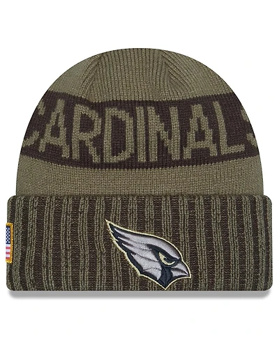 New Era Men's Dark Green Arizona Cardinals 2025 Salute to Service Cuffed Knit Hat