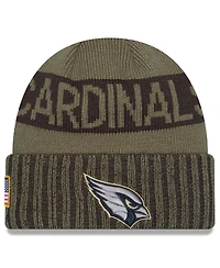 New Era Men's Dark Green Arizona Cardinals 2025 Salute to Service Cuffed Knit Hat