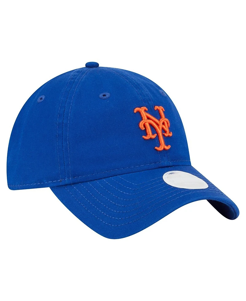 New Era Women's Royal New York Mets Ornament 9TWENTY Adjustable Hat