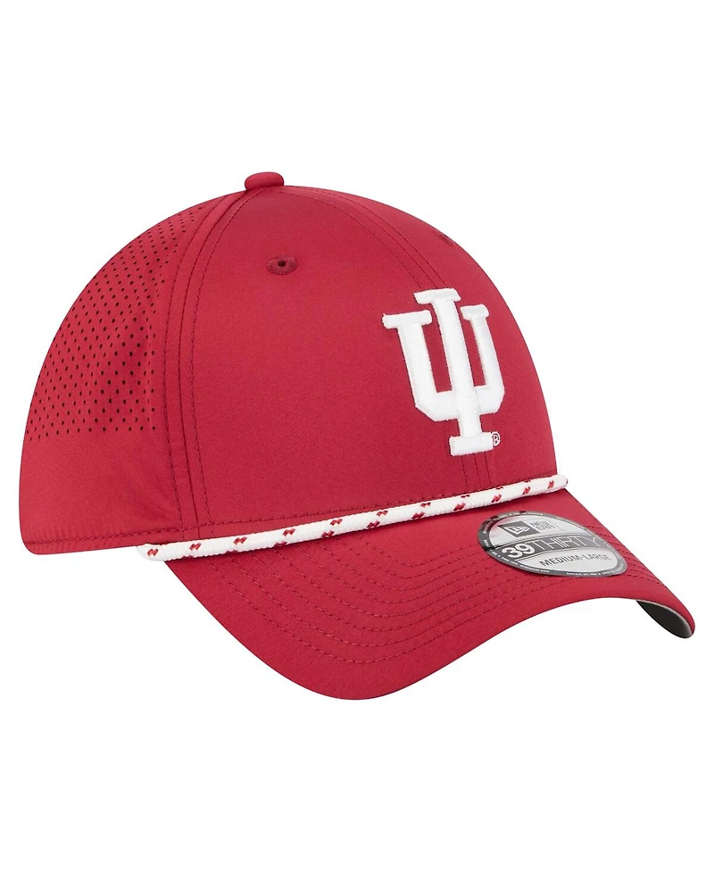 New Era Men's Crimson Indiana Hoosiers Rope 39THIRTY Flex Hat