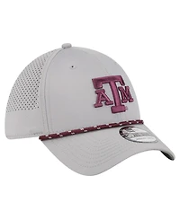 New Era Men's Gray Texas A M Aggies Rope 39THIRTY Flex Hat
