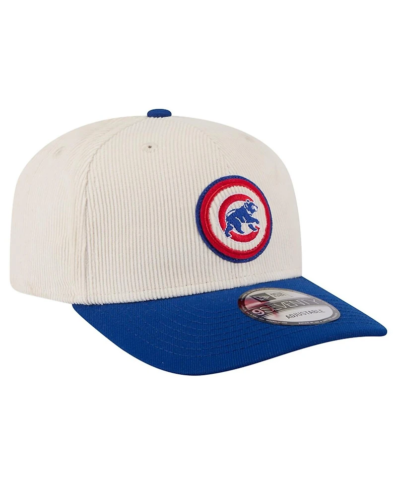 New Era Men's Cream/Blue Chicago Cubs Loyal 9SEVENTY Adjustable Hat