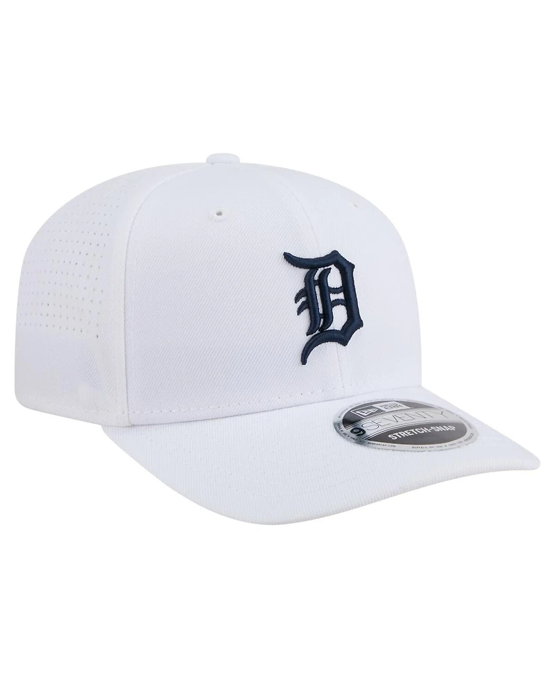 New Era Men's White Detroit Tigers Coolera 9SEVENTY Adjustable Hat