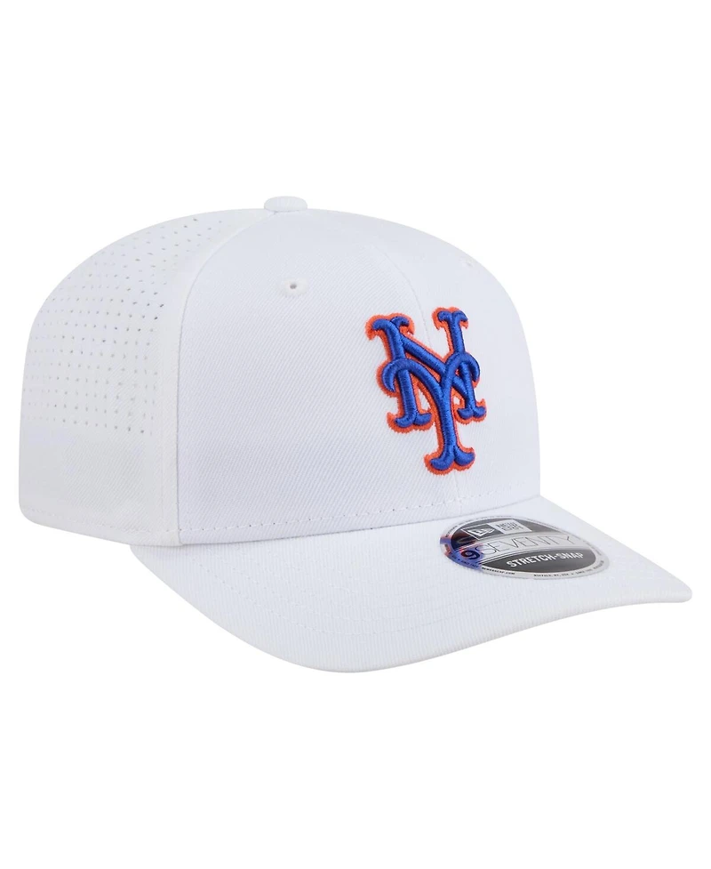 New Era Men's White New York Mets Coolera 9SEVENTY Adjustable Hat