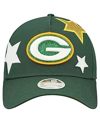 New Era Women's Green Bay Packers Stardom A-Frame 9FORTY Adjustable Hat