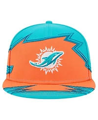 New Era Men's Aqua/Orange Miami Dolphins Break 59FIFTY Fitted Hat