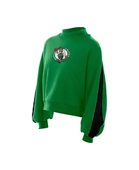 New Era Women's Kelly Green Boston Celtics Sport Night Balloon Sleeves Sweatshirt