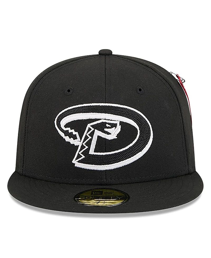 New Era x Alpha Industries Men's Black Arizona Diamondbacks 59FIFTY Fitted Hat