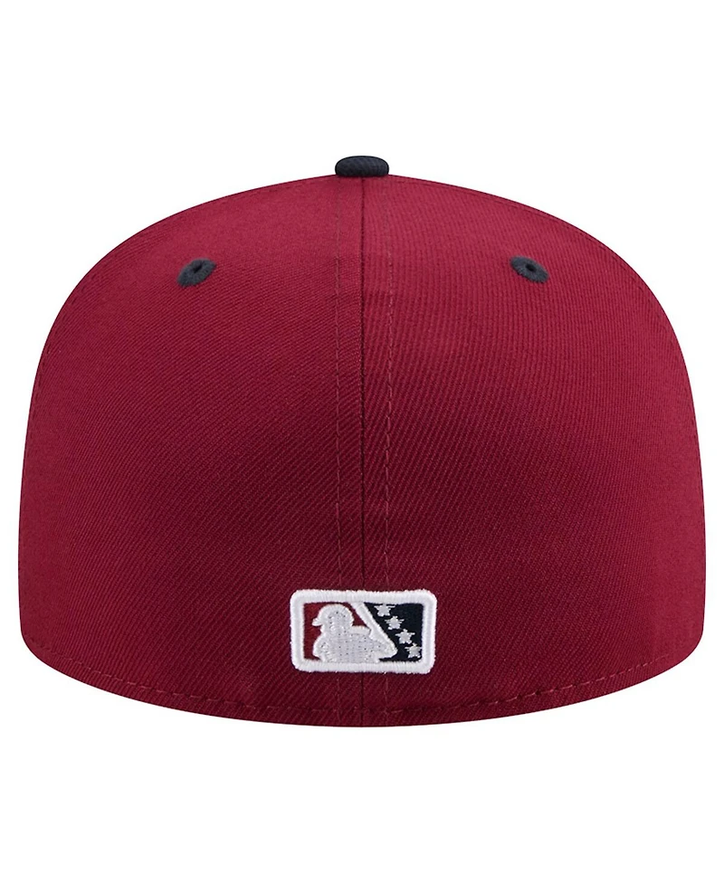 New Era Men's Maroon/Black Frisco RoughRiders Theme Nights 59FIFTY Fitted Hat