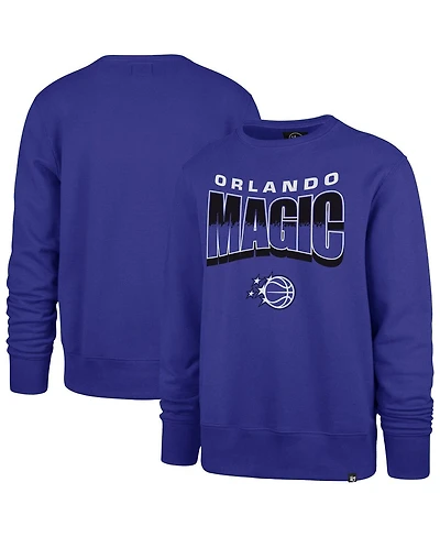'47 Brand Men's and Women's Blue Orlando Magic Brush By Headline Crewneck Sweatshirt