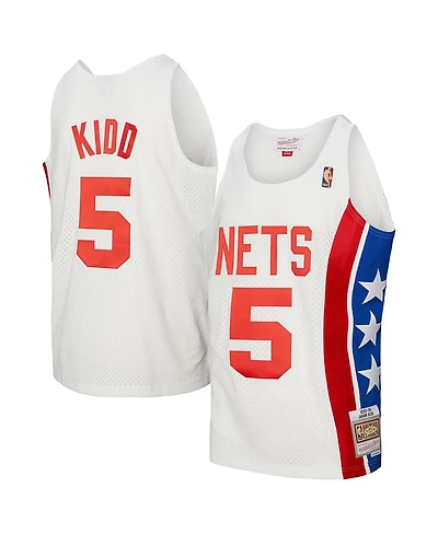 Mitchell & Ness Men's Jason Kidd White New Jersey Nets 2005/06 Hardwood Classics Swingman